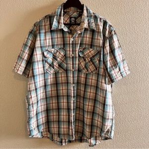 Timberland Casual Button Down Striped Shirt Size XL
